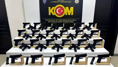 Mersin'de 40 Ruhsatsız Tabanca Ele Geçirildi